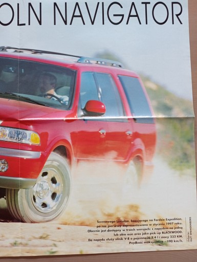 MERCEDES-BENZ CL PLAKAT 81,5x55 / LINCOLN NAVIGATOR 55x40,8