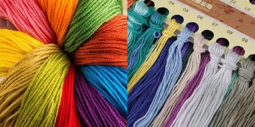 HAFT KRZYŻYKOWY KWIATY MAKI MULINA DRUK ZEST 30x40