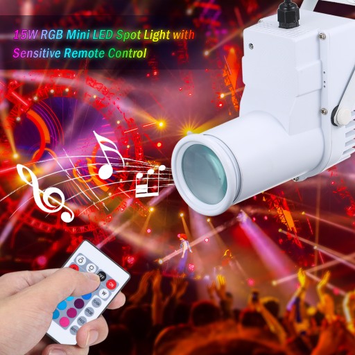 15W RGB Led Mini Spot Spot Light с дистанционным управлением