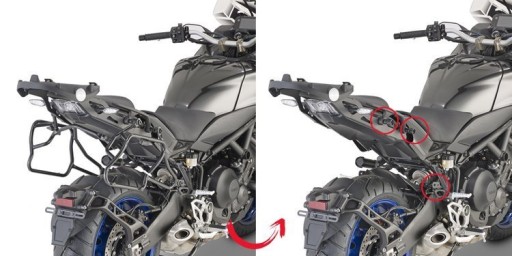 Givi Stelaż kufrów bocznych Moto Guzzi V85 TT (19-23) PLOR8203MK