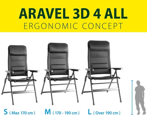 BRUNNER ARAVEL S СКЛАДНОЙ САДОВЫЙ СТУЛ 150 кг