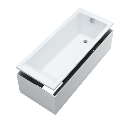 POLSKA WANNA 160x70 +PANEL PARAWAN NATRYSK BATERIA