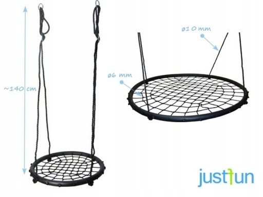 Huśtawka Bocianie Gniazdo Siedzisko dziecka JF60cm