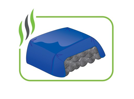 ТВЕРДЫЙ БРЕЗЕНТНЫЙ ПОКРЫТИЕ DURABLE 4X8 СИНИЙ ВОДОНЕПРОНИЦАЕМЫЙ UV++