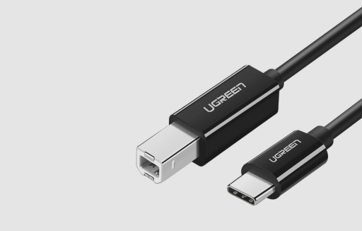 КАБЕЛЬ UGREEN USB C-USB B 2.0 ДЛЯ СКАНЕР-ПРИНТЕРА КАБЕЛЬ 480 МБ/С 1М