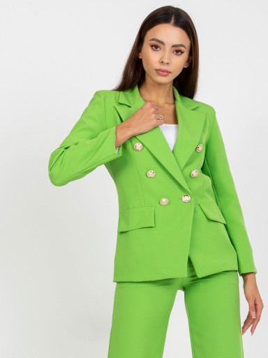 MARYNARKA damska ŻAKIET Italy Moda green 00P 38 M