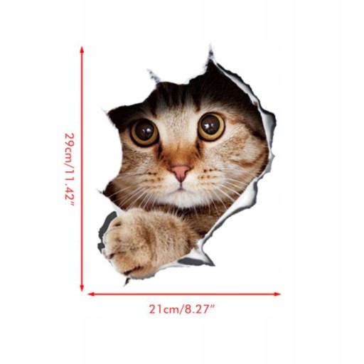 NAKLEJKA na samochód KOTY KOTKI CATS 21*29 cm