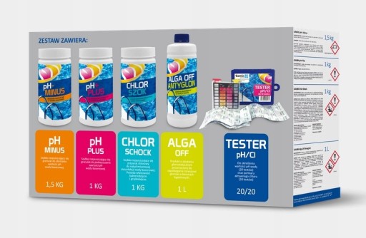 Стартовый набор для химического анализа плавательного бассейна CHLOR TESTER 5in1