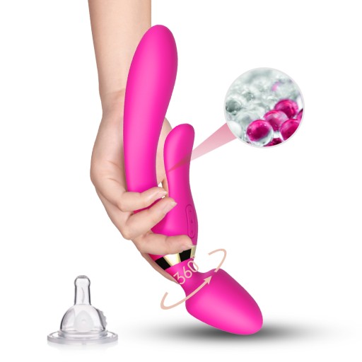 ЖЕНСКИЙ ВИБРАТОР ЭКСКЛЮЗИВНЫЙ ЖЕНСКИЙ МАССАЖЕР КЛИТОРИЯ для SEX BUNNY 3в1