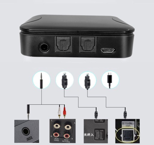 Адаптер Bluetooth audio 5.0 передатчик-приемник 2в1