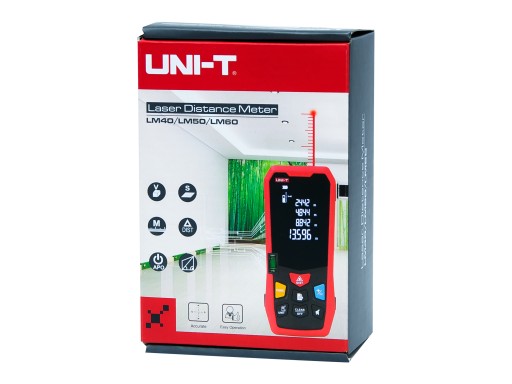 Лазерный дальномер UNI-T LM50, цифровой измеритель 50 м