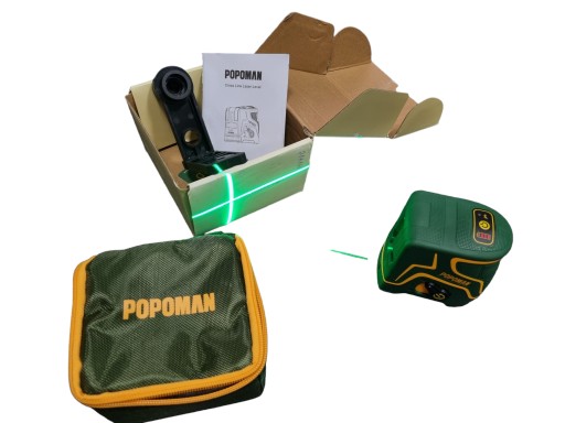 Laser Krzyżowy POPOMAN MTM310B || ZESTAW!!