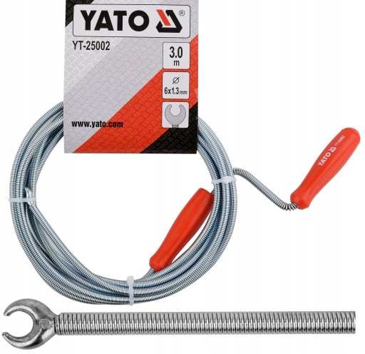 YATO SPIRALA PRZEPYCHANIA RUR KANALIZACJI 3Mx6MM