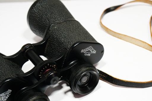 Старый тяжелый твердый бинокль Hertel & Reuss Optik Kassel