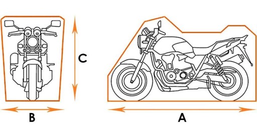 Pokrowiec na duży motocykl rozmiar XL
