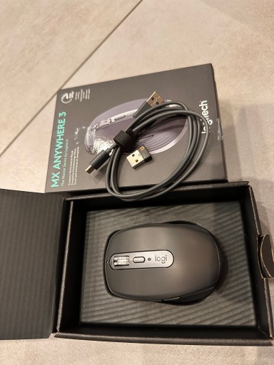Беспроводная мышь Logitech MX Anywhere 3 Grafit с передатчиком UNIFYING