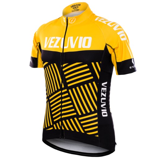 Męska koszulka rowerowa Vezuvio Lava Yellow rozmiar S