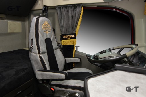 Чехлы на сиденья VOLVO FH4 ПОСЛЕ 2013 ГОДА 1 РЕМЕНЬ КОЖАНЫЕ
