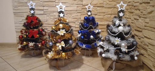РОЖДЕСТВЕНСКАЯ ЕЛКА в цветочном горшке с декором, LED, 60 см, РАЗНОЕ