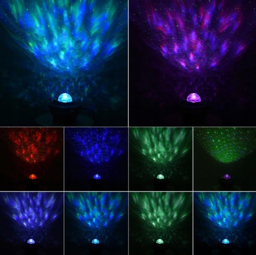 PROJEKTOR GWIAZD LAMPKA NOCNA RZUTNIK STAR LED 360