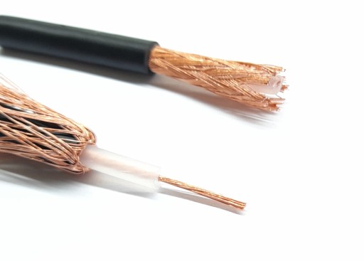 Kabel samochodowy CB RG-58 z główką UC1 - 7 metrów