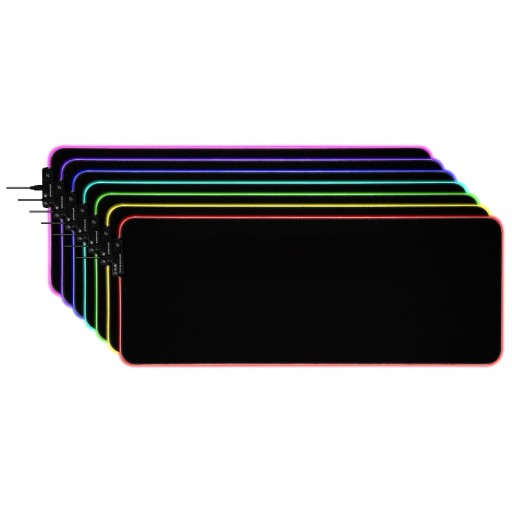 Коврик для игровой мыши со светодиодной подсветкой RGB, БОЛЬШОЙ XXL