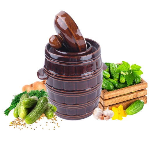 КЕРАМИЧЕСКАЯ БОЧКА, БАНКА, КОРЗИНКА ДЛЯ СБОРКИ, 12л