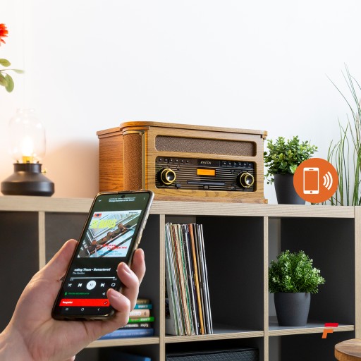 Wielofunkcyjny Gramofon BT DAB+FM USB CD kasetowy