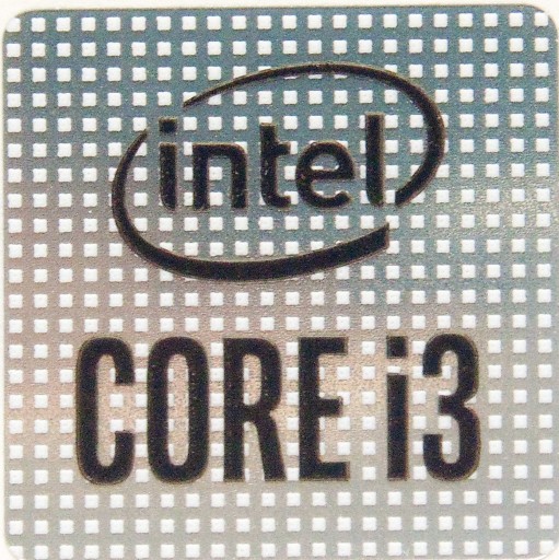 Наклейка INTEL CORE i3 14x14 мм [8]
