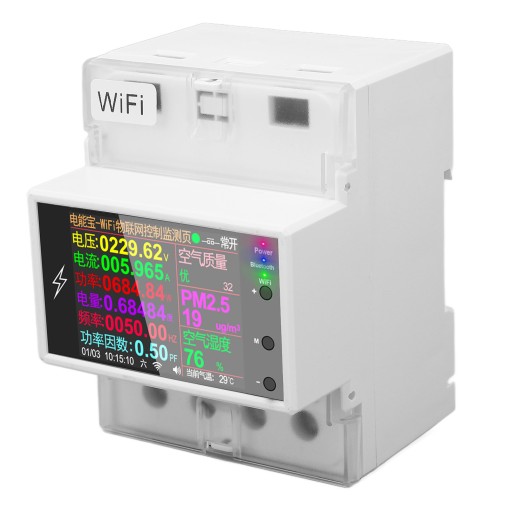 ИЗМЕРИТЕЛЬ ТОКА WIFI ДЛЯ DIN-РЕЙКИ 100A AC85-265V