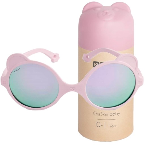 Ki ET LA Okulary Przeciwsłoneczne Dziecięce KiETLA OURSON Light Pink 0-1