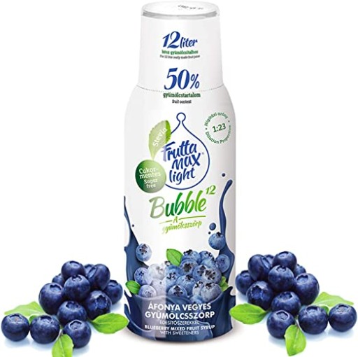 FruttaMax LIGHT SYROP KONCENTRAT DO NAPOI GAZOWANYCH SMAK BORÓWKA NA 12l