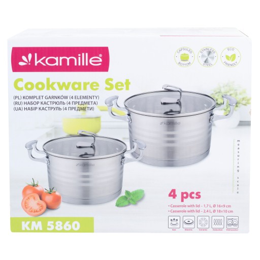 НАБОР КОРЗИН ИЗ НЕРЖАВЕЮЩЕЙ СТАЛИ KAMILLE