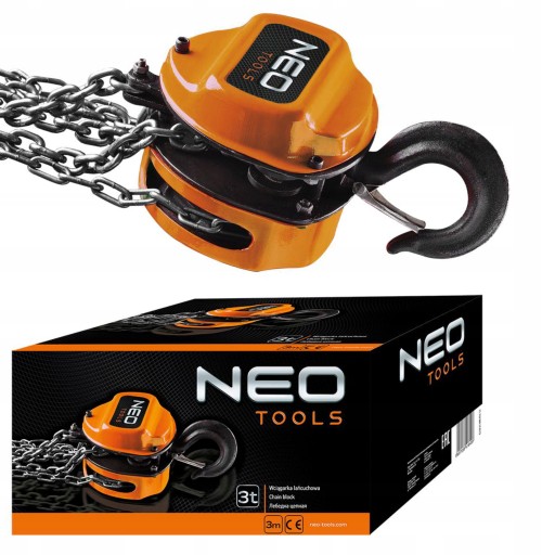 NEO Tools WINCH ЦЕПНАЯ ЛЕБЕДКА 3т СТАЛЬНАЯ ЦЕПЬ 3м 11-762