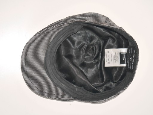 kaszkiet / State of WOW / rozmiar S / M 55 58 cm uniseks szary paski