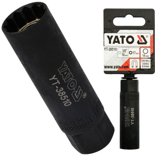ГНЕЗДА YATO ДЛЯ СВЕЧ ЗАЖИГАНИЯ RENAULT CITROEN BMW 14MM 12-УГЛОВАЯ YT-38510