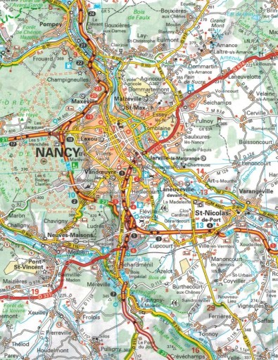 ALZACJA I LOTARYNGIA MAPA SAMOCHODOWA 516 MICHELIN
