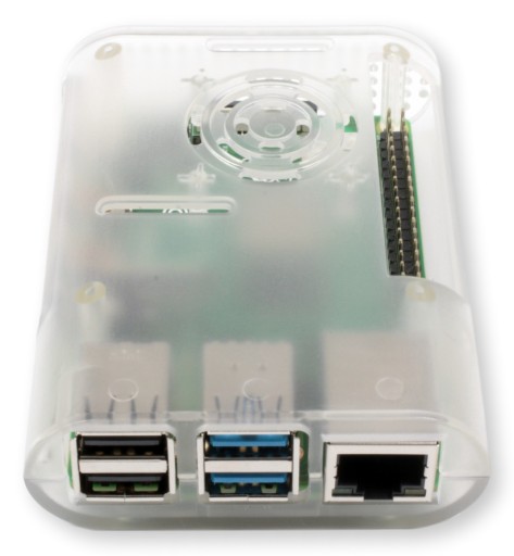 Закругленный прозрачный корпус для Raspberry Pi 4B