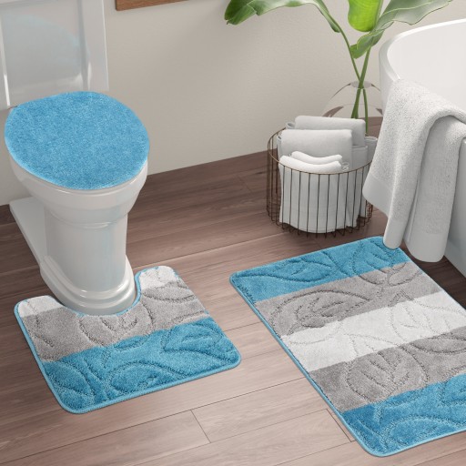 Коврики для ванной JAVO 2 шт LEAVES 50x80