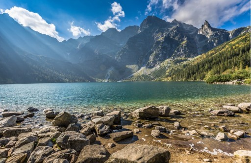 Fototapeta Okno Krajobraz morskie oko schronicko