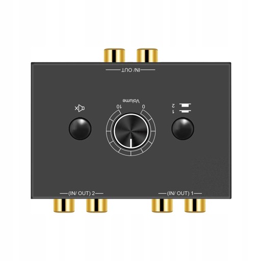 Переключатель стереозвука RCA 2x1/1x2 L/R