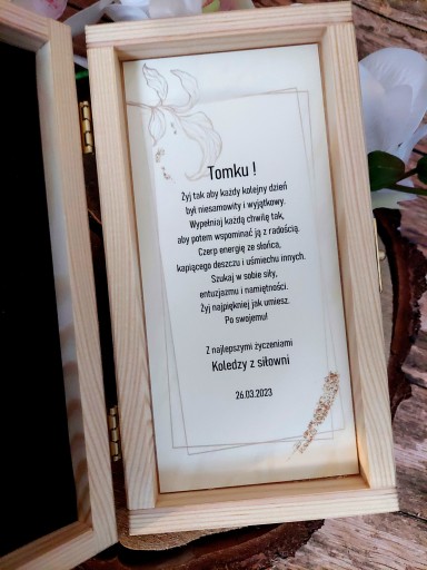HAJS Коробка на день рождения 18,30,40... ЦВЕТА гравировка
