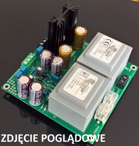 Płytka PCB do zasilacza LM317/LM337+LM317