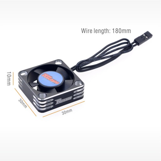 Металлический пластиковый охлаждающий вентилятор 8.4V/28000RPM 30mm радиатора ESC двигателя