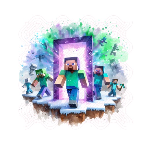 DTF Transfer Minecraft