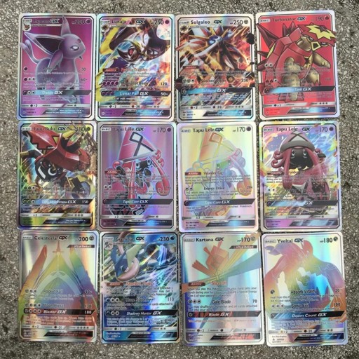 КАРТОЧКИ POKEMON MEGA GX БЕЗ ПОВТОРОВ 200 ШТ.