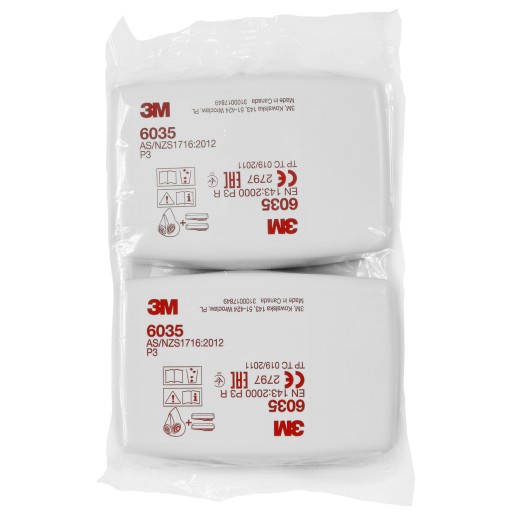 3M 6035 Фильтр-пылесборник P3, комплект пар, 2 шт.