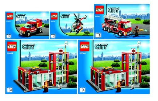 LEGO ИНСТРУКЦИЯ - Городская пожарная часть 60004 2018 г.