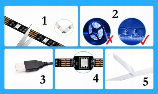СВЕТОДИОДНАЯ ЛЕНТА RGB BLUETOOTH USB ТВ Водонепроницаемый МОБИЛЬНЫЙ ТЕЛЕВИЗОР