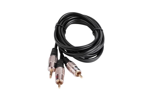 2 кабеля типа «тюльпан» RCA — мини-джек 3,5 мм, кабель длиной 3 м